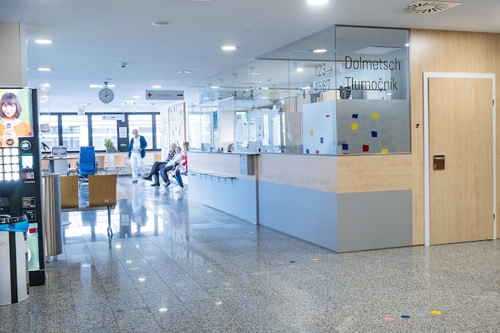 In den Ambulanzräumen der Klinik.