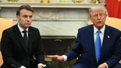 Emmanuel Macron (links) und Donald Trump (rechts) bei einem Treffen im Weißen Haus