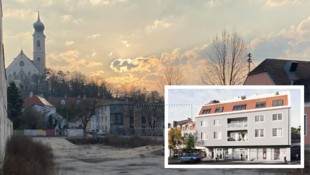 Die Häuserfront ist just an dieser Stelle löchrig, an der man nun statt eines gewagten Projektes ...