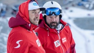 Hannes Zöchling (r.) mit Alpinchef Christian Mitter