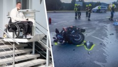 Von Johannes Stallingers Motorrad blieb nach dem Crash mit dem Kleinbus nur ein Trümmerhaufen.