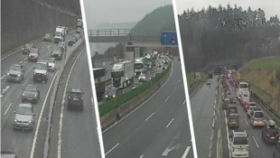 Auf der A13 Brennerautobahn in Tirol kam es bereits in den Morgenstunden zu massiven Staus.