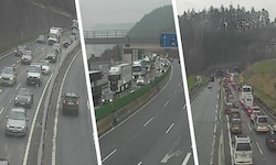 Auf der A13 Brennerautobahn in Tirol kam es bereits in den Morgenstunden zu massiven Staus.