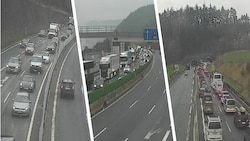 Auf der A13 Brennerautobahn in Tirol kam es bereits in den Morgenstunden zu massiven Staus.