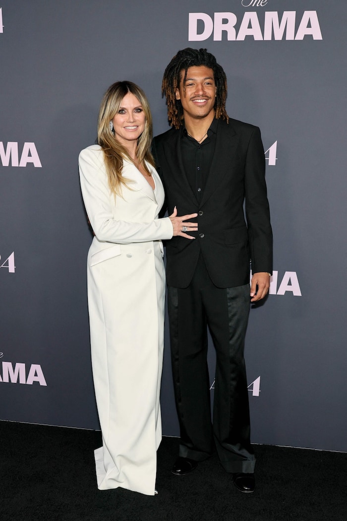 Als Verstärkung brachte Klum ihren Sohn Henry Samuel mit zur Premiere.