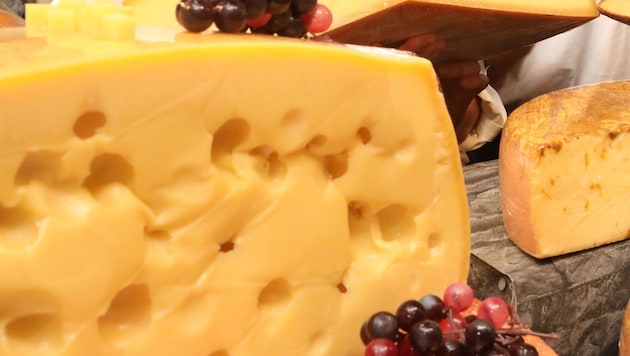 Der Emmentaler Käse hat immer weniger Löcher.