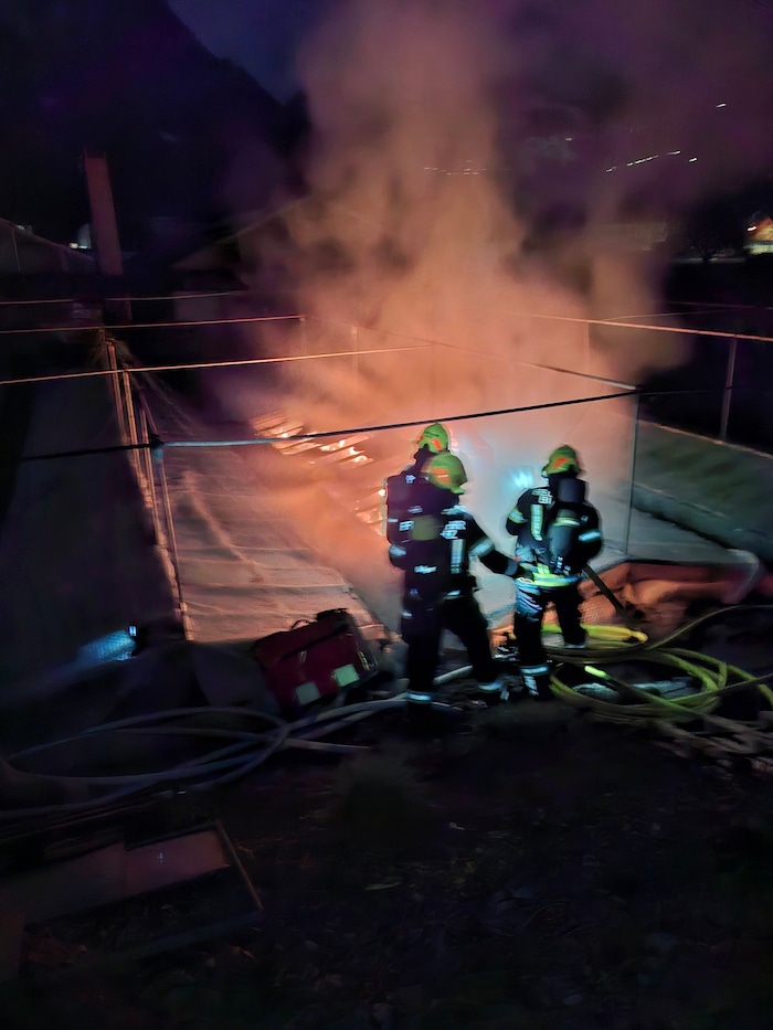 Ein Bild vom Florianieinsatz in Bludenz.