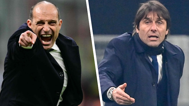 Vielleicht bald neuer Italien-Teamchef: Massimiliano Allegri oder Antonio Conte
