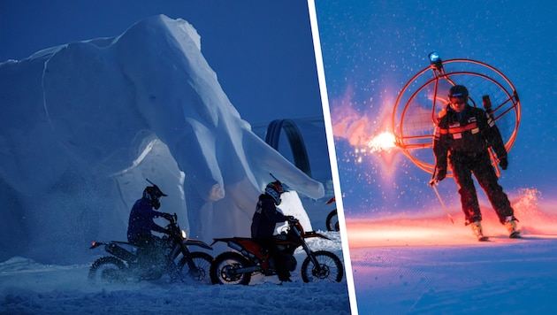 Atemberaubende Szenen am Rettenbachferner in Sölden.