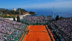 Der einzigartige Blick über den Center Court in Monte Carlo.