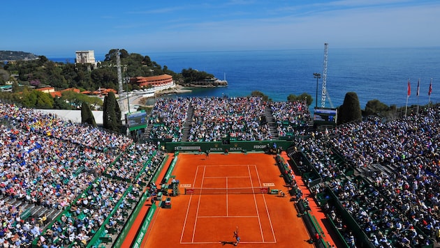 Der einzigartige Blick über den Center Court in Monte Carlo.