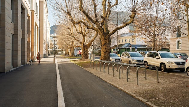 In der Franz-Josef-Straße wurden Geh- und Radwege bereits saniert.