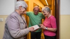 Die Familie Holzinger aus Gösting spendet Jahr für Jahr für die Haussammlung der Caritas.