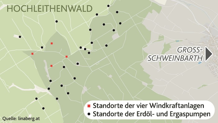 Die „Infrastruktur“ ist bereits vorhanden: Fossile Förderanlagen pumpen seit Jahrzehnten im ...