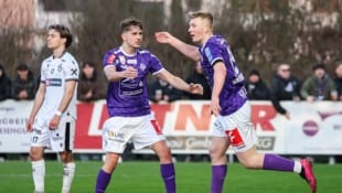 Nico Lukasser-Weitlaner (re.) erzielte für Austria Salzburg den wichtigen Anschlusstreffer. 