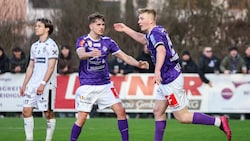 Nico Lukasser-Weitlaner (re.) erzielte für Austria Salzburg den wichtigen Anschlusstreffer. 