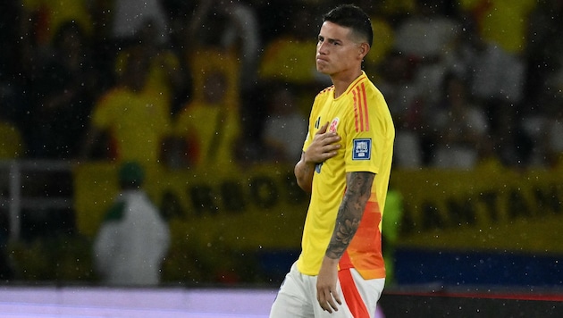 James Rodriguez wurde mit einer starken Dehydration ins Krankenhaus gebracht.