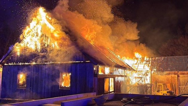 Ein Wirtschaftsgebäude mit integrierter Hobbywerkstatt sowie eine angrenzende Halle zur ...