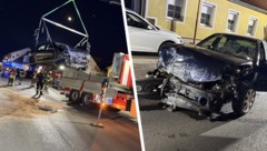 Im Einsatz: Feuerwehr Stinatz mit drei Fahrzeugen und 32 Mitgliedern, Feuerwehr Stegersbach mit ...