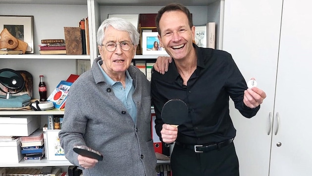 Kennen sich bereits seit 33 Jahren und teilen ein gemeinsames Schicksal: Frank Elstner und ...