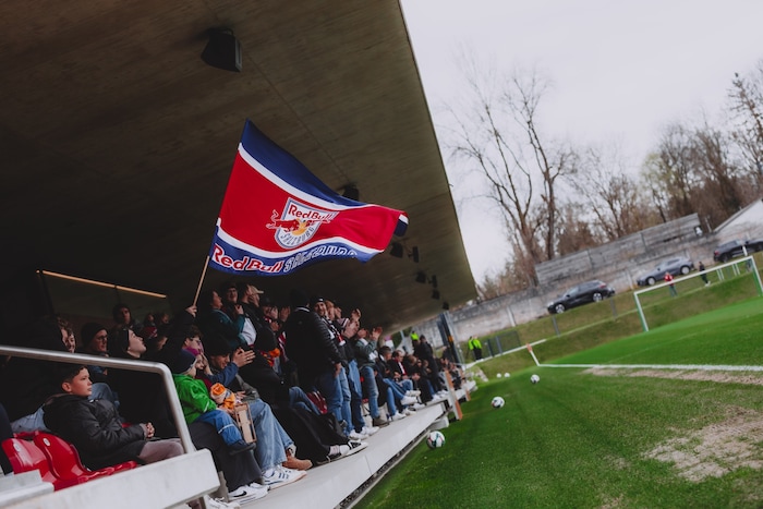 Einige Salzburg-Fans sorgten für gute Stimmung in der Akademie Liefering.