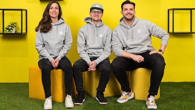 Katrin Freihofner, Fabian Friedl und Lukas Holzer (von links) haben Straion gegründet. Ihr ...
