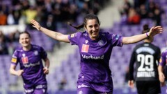 Mit zwei Treffern mutiert Yvonne Weilharter zur Unterschiedsspielerin beim 2:0 über Sturm Graz. 