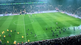 Eklat im Zweitligaspiel zwischen Dynamo Dresden und Hertha Berlin. 