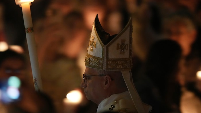 Leo XIV. bei der Messe am Karsamstag