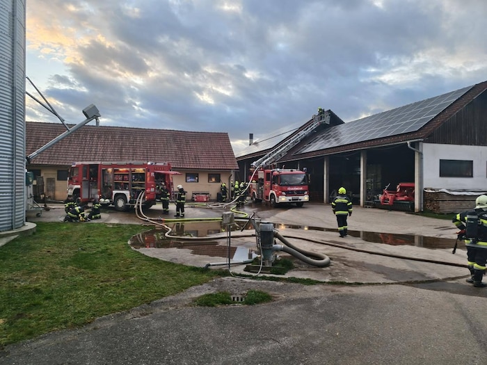 Die sechs Wehren konnten den Brand rasch unter Kontrolle bringen.