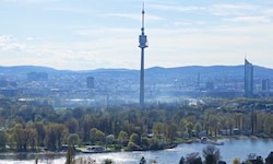 Dichte Rauchwolken liegen über der Donauinsel: Am Ostersonntag strömten zahlreiche Wiener zum ...