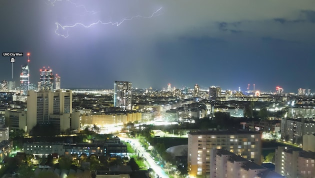Am Abend zogen Gewitter über weite Teile Österreichs.