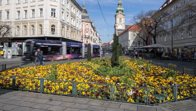 In Graz wurden am Ostersonntag heuer zum ersten Mal 25 Grad gemessen.