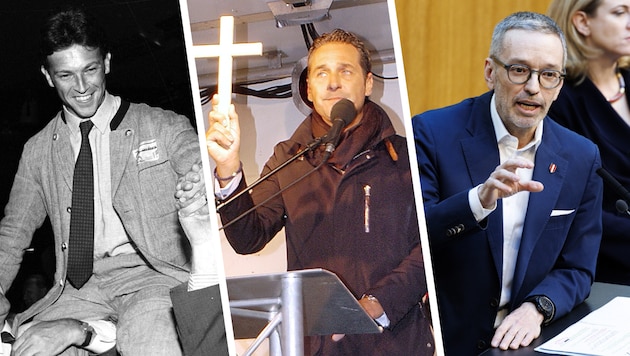 Haider, Strache, Kickl: Die vergangenen 70 Jahre der FPÖ haben einige Politiker hervorgebracht, ...