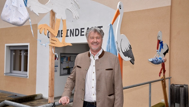 Freut sich über Zuwachs in der kleinen Gemeinde: Ortschef Klaus Drießler (GfT).