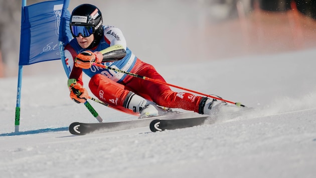 Moritz Zudrell hatte am Glungezer gleich doppelt Grund zur Freude.