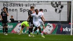 Die Bregenzer (in Schwarz) unterlagen Sturm Graz II vor eigenem Publikum mit 1:3.