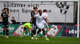 Die Bregenzer (in Schwarz) unterlagen Sturm Graz II vor eigenem Publikum mit 1:3.