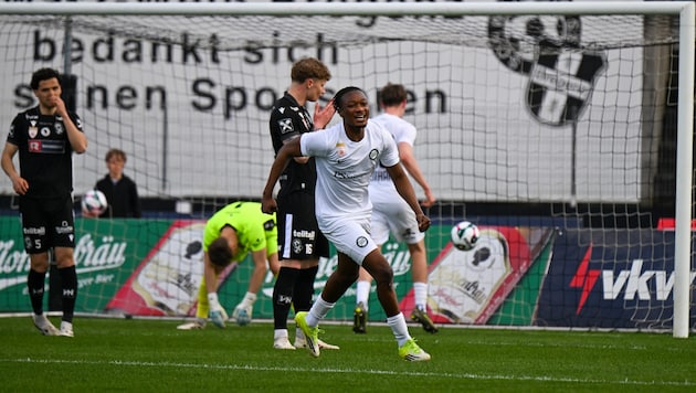 Die Bregenzer (in Schwarz) unterlagen Sturm Graz II vor eigenem Publikum mit 1:3.