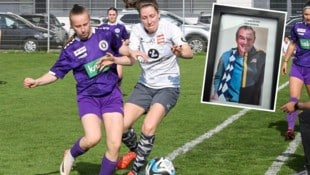 Josef Kuess Kraig-Kapitänin Alissa Lamzari (gr. Bild/re.) – und das übel betitelte Foto (kl. Bild).