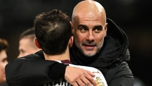 Bernardo Silva (li.) verlässt ManCity zu Saisonende.