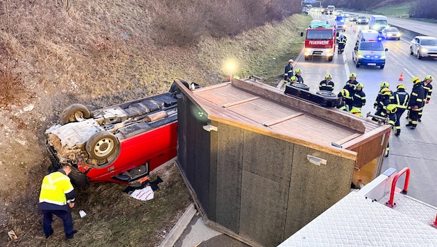 „Wie packen wir‘s an?“ Die Arbeitswoche begann für die FF Oberwang herausfordernd.