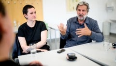 Die „Rex“-Regisseure Esther Rauch und Andreas Kopriva im Gespräch mit „Krone“-Redakteur Robert ...