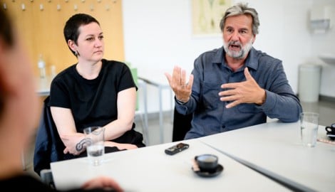 Die „Rex“-Regisseure Esther Rauch und Andreas Kopriva im Gespräch mit „Krone“-Redakteur Robert ...