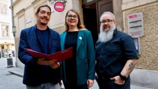 Max Pratter, Martha Ortner und Gregor Hoffmann berichteten am Dienstag von der schwierigen Lage ...