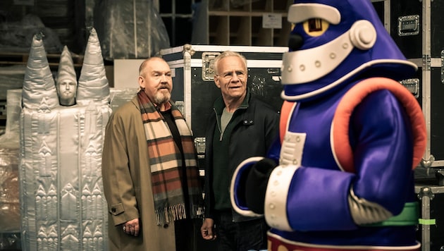 Ballauf und Schenk in unbekanntem Terrain.