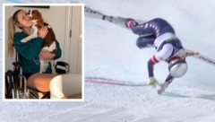 Lindsey Vonn stürzte in der Olympia-Abfahrt schwer.