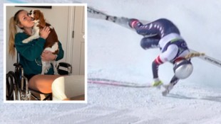 Lindsey Vonn stürzte in der Olympia-Abfahrt schwer.