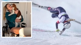 Lindsey Vonn stürzte in der Olympia-Abfahrt schwer.