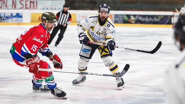 Für die Zeller Eisbären (re. Nick Huard) ist die Saison vorzeitig zu Ende.